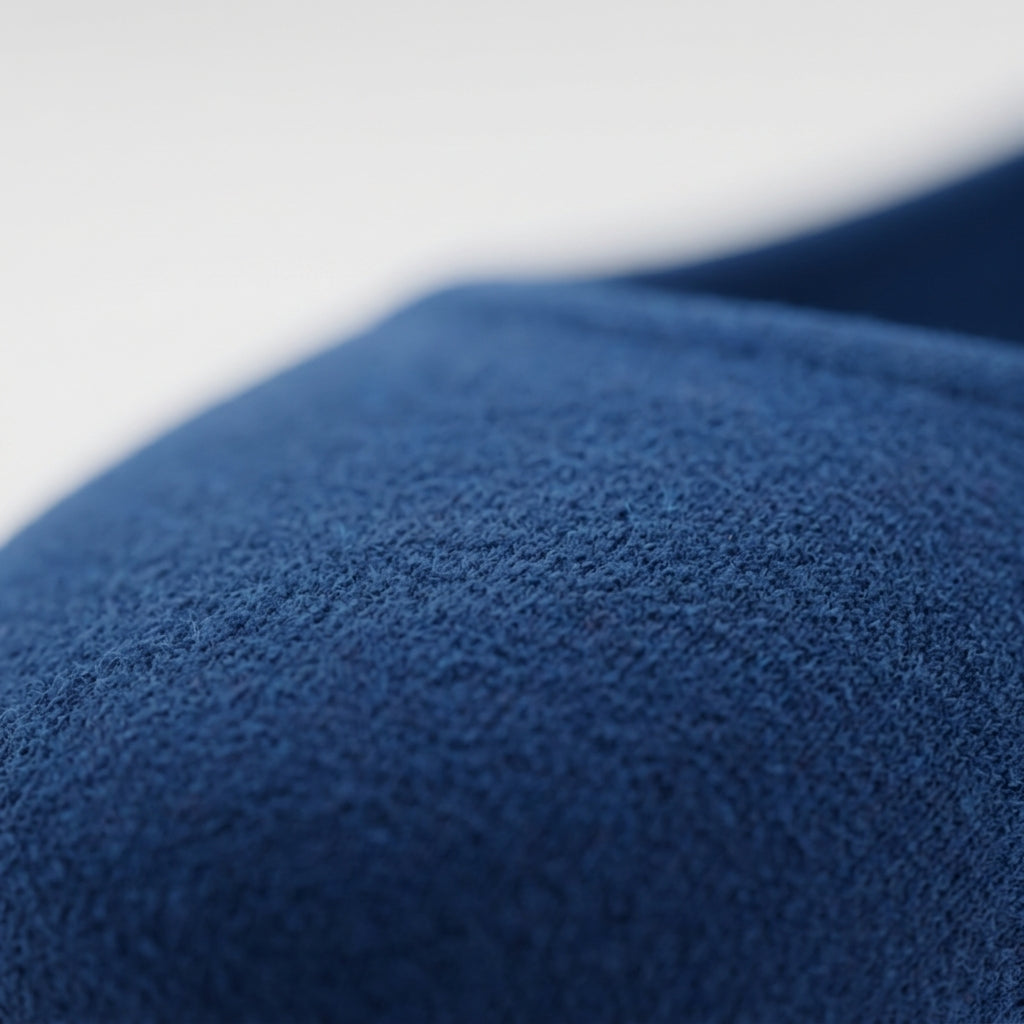Blau Stoffflats