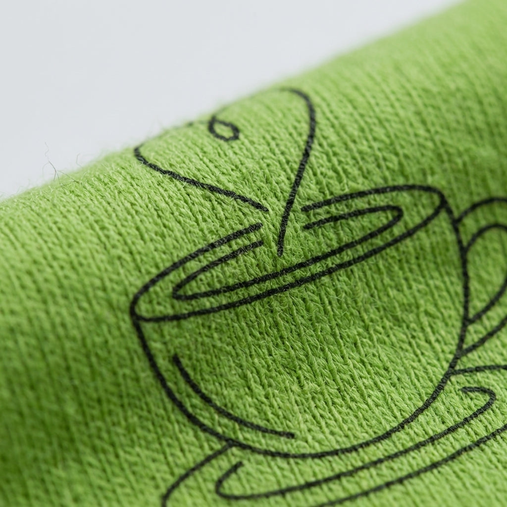 Grün Baumwoll-T-Shirt