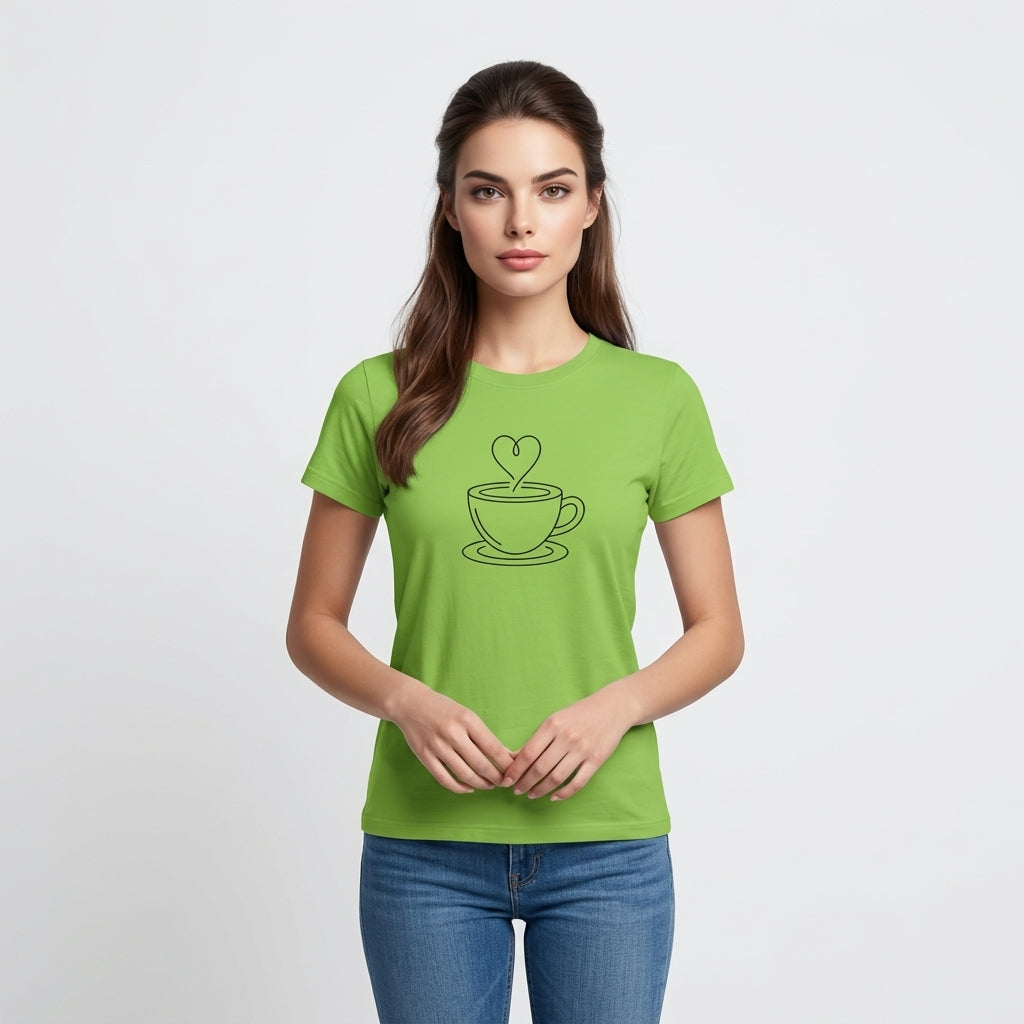 Grün Baumwoll-T-Shirt
