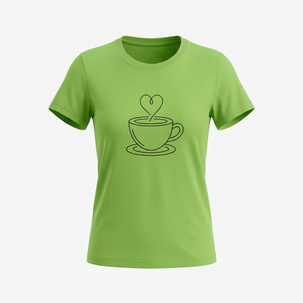Grün Baumwoll-T-Shirt