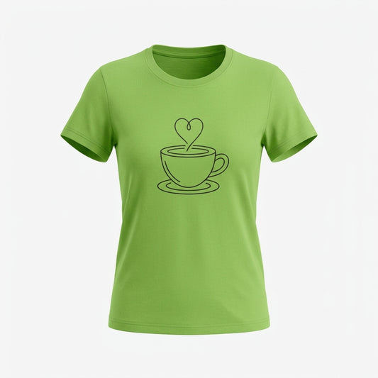 Grün Baumwoll-T-Shirt