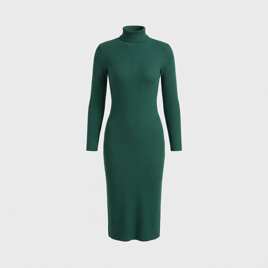 Grünes Strickkleid