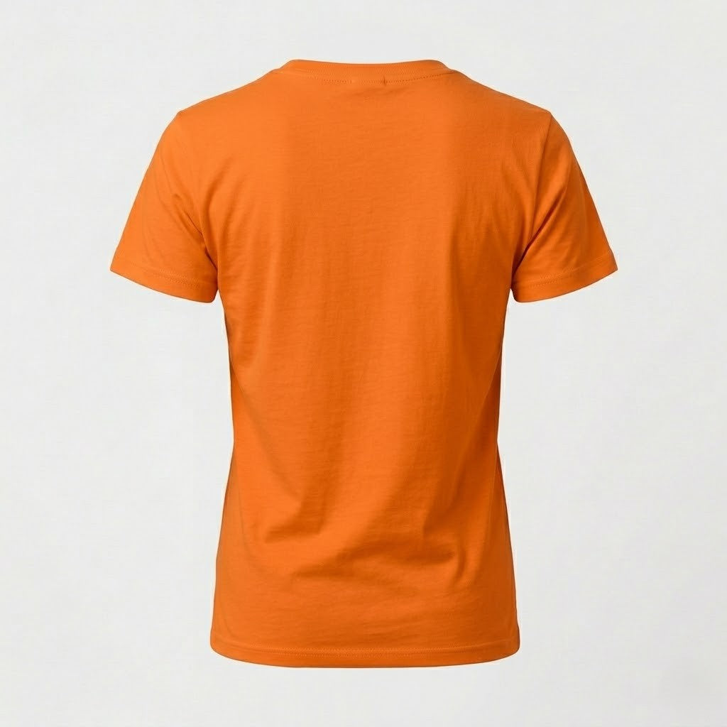 Orange Baumwoll-T-Shirt