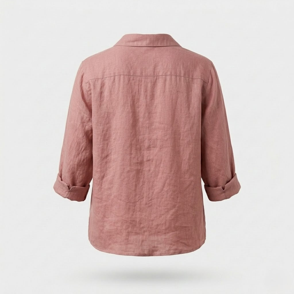 Rosa Leinenbluse